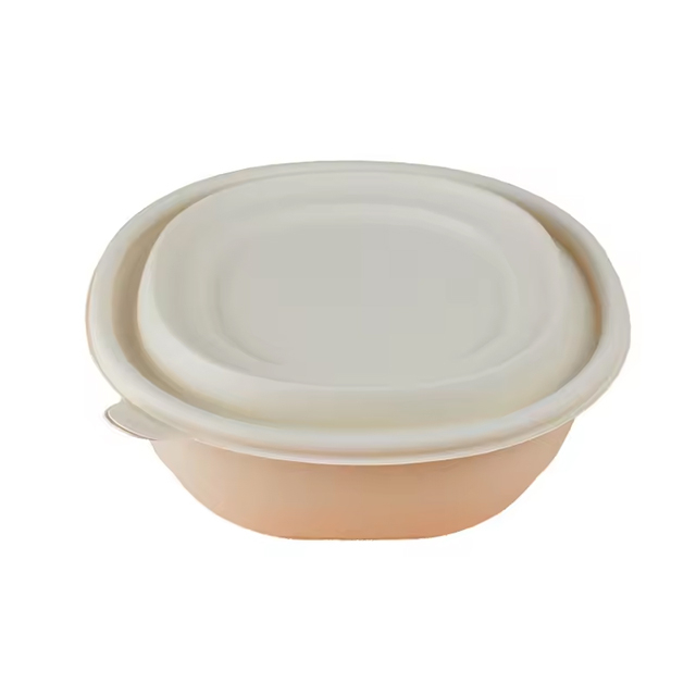 Tazones de sopa de maicena biodegradables con tapas seguras: tazones ecol&oacute;gicos desechables a prueba de fugas para sopa caliente, fideos y envases de alimentos l&iacute;quidos