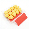Tampon absorbant rouge pour barquettes de myrtilles et emballages de petits fruits