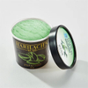 Copo de sorvete de papel verde escuro com tampa verde correspondente para embalagens de sorvete de iogurte congelado e sobremesa para viagem